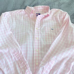 💕🤍 Vineyard Vines Pink & White Button 🤍💕